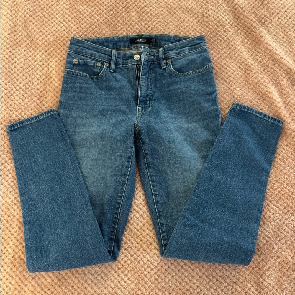 Ralph Lauren Women's Classic Blue Skinny Jeans